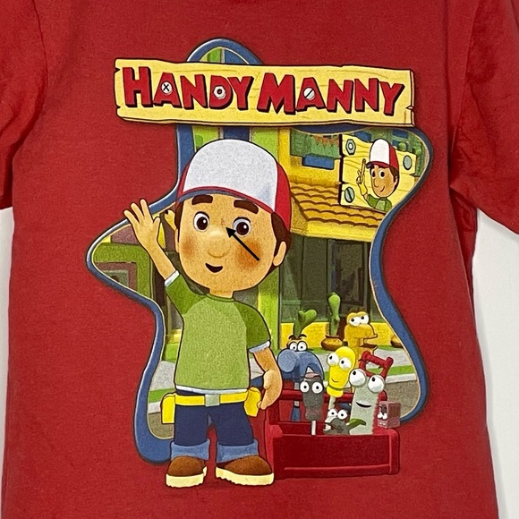 Y2K Disney Store Kids Handy Manny Tee Cotton Crewneck Size 2T/3T ✔️Flaws - Picture 11 of 11